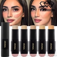 [24H] 10g Double-Headed Foundation Stick - with Brush - 2-in-1 Concealer Stick - Moisturizing Bright