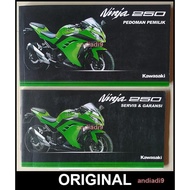 BUKU PEDOMAN PEMILIK SEPEDA MOTOR KAWASAKI NINJA 250 ABS BEKAS ORIGINAL