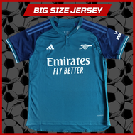 Big Size 5XL เสื้ออาร์เซนอลไซส์ใหญ่ 2023/24 Arsenal Third