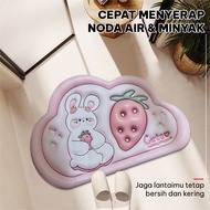 Bl Modern 3d Foot Mat - Bathroom Mat - Anti-Slip Mat with Cute Aesthetic Characters
