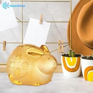 Gazechimp Lucky Piggy Bank Bunny Figurine Collectible Crafts Cartoon Bunny Statue