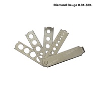 Round Diamond Measuring Plate Size 0.01-6 Carat/Ct. Gauge
