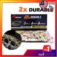 Gold Chain Motorcycle Racing Chain Rantai Motor 428Hx122L / 428Hx132L / 415Hx132L / 415Hx122L