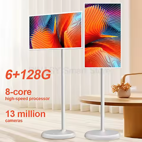 22 24 32 Inch Touch Screen Smart TV Study Live Android systems 6+128G Portable Rotatable 8-core Batt