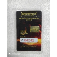 amethyst gold bar 1g