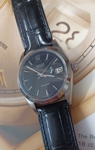 勞力士 Rolex Oysterdate   precision 6694 黑面 34mm Swiss made