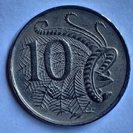 Koin Lama 10 CENT DOLLAR AUSTRALIA TAHUN 1974