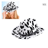 NEX Cow Print Cowboy Hat Performance Hat Cowboy Costume Adult Cow Print Cowgirl hat