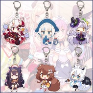 HT HOLOLIVE 6cm Keychain Anime Bag Pandant Keyring Key Chain Shirakami Fubuki Natsuiro Matsuri Akai 