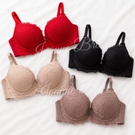 Elena Underwire Bra Large D Cup E 24558 - 38D-44D - Thin Foam Bra with 3 Jumbo Hooks