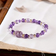 紫水晶 貔貅 手鍊 天然礦石水晶