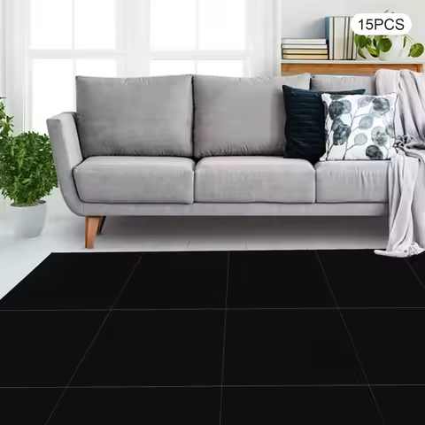 24" x 24" Peel and Stick Carpet Tile, 15 Pcs Peel and Stick Carpet Tiles, Commercial &Home Carpet Ti