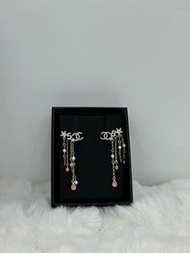 🔗Chanel 22S Earrings/Ear Cuffs with Double C logo and Tassels of stars and crystals 香奈兒22S彩豆雙C星星閃鑽流蘇