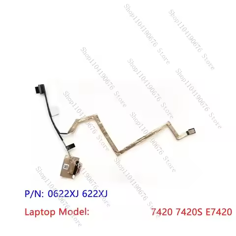 Original New For Dell Latitude 7420 7420S E7420 LCD LVDS Cable 6MM RGB FHD 0622XJ 622XJ