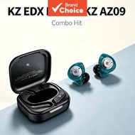 KZ EDX PRO X Headphones Upgraded Single Dynamic Earphones Combo AZ09 TWS Bluetooth Ear Hooks Chargin