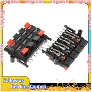 【D&F】2Pcs 64x40x20mm 8 Positions Push in Jack Spring Load Speaker Terminals