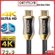 1080 3D 4K 8K HD UHD HDMI Cable v2.0/v2.1 2160p Gold Plate Head 1.5/3/5/10/15 Meter for PS4 PS5/3D UK/MYTV/LAPTOP