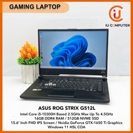 ASUS ROG STRIX G512L-IAL008T GAMING INTEL CORE I5-10300H 16GB RAM 512GB NVME SSD GTX-1650TI USED REF