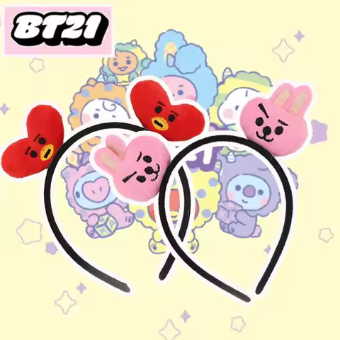 BT21 idol Korean cartoon headband hair accessory hair decoration celebrity merchandise cute support
