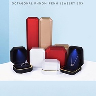 High-end Jewelry Box With Light Creative Proposal Ring Box LED Light Bracelet Pendant Necklace Box