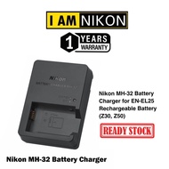 Nikon MH32 battery charger MH-32 for Nikon EN-EL25 battery (1 years warranty)