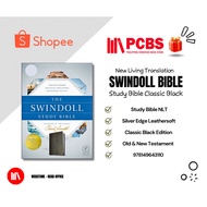 PCBS NLT Swindoll Classic Black Edition Study Bible : Black LeatherLike NLT Study Bible