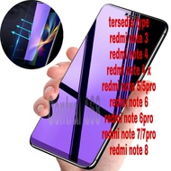 Tempered Glass Bluray Anti Blue Light Full 10D 99D redmi note 3 4 4x 5 5pro pro Screen Protector