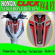 HONDA CLICK V4,V3 NEW FRONT COVER STICKER / CLICK V3 M FRONT STICKER / CLICK V3 STICKER / CLICK STIC
