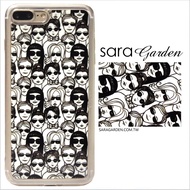 【Sara Garden】客製化 軟殼 蘋果 iphone7plus iphone8plus i7+ i8+ 手機殼 保護套 全包邊 掛繩孔 墨鏡個性女孩