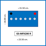 🎖แบตเตอรี่รถยนต์ GS รุ่น MFX200L / R ชนิดMF 100Ah. พร้อมใช้ ไม่ต้องเติมน้ำ สำหรับรถปิคอัพ SUV ตู้  3