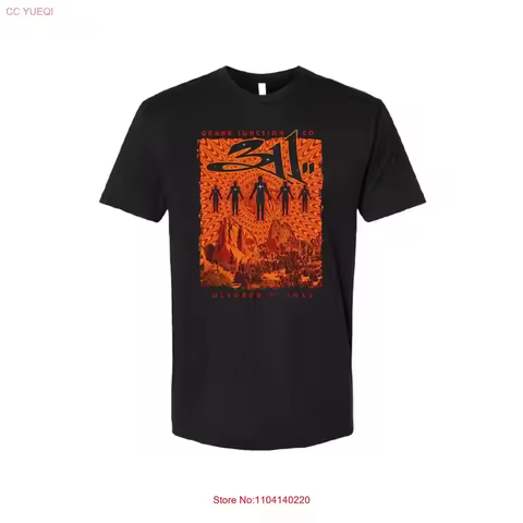 New 311 Band Grand Junction Cotton Black All Size T Shirt For Men TT625 vintage Washed Slightly stre