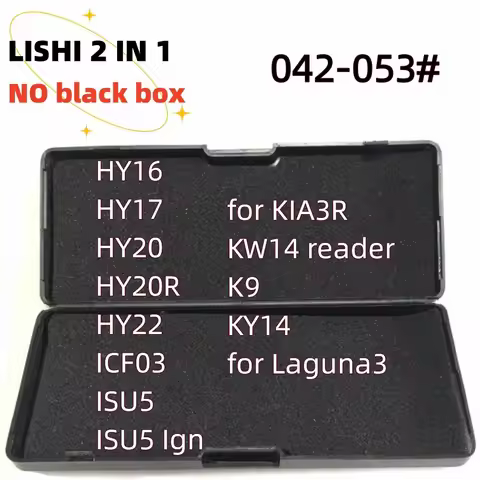 No black box lishi 2in1 HY16 HY17 HY20 HY20R for KIA3R KW14 K9 KY14 HY22 ICF03 ISU5 for Laguna3 for 