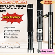 Ultra-Short Portable Rod – Collapses to 33cm, Enlarged Guides, 1.5–2.4m, 4 Sizes