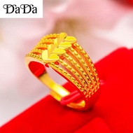 Gold 916 Original Malaysia Fast Delivery Rings for Women Gold Heart Open Ring Adjustable Ring Engage