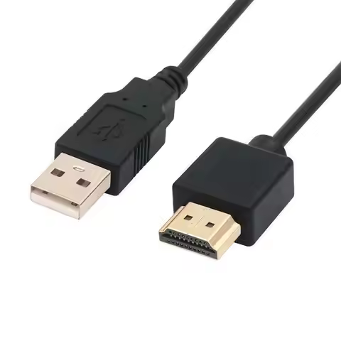 Smart Device Laptop Power Cable HDMI-compatible Cable Male-Famel HDMI-compatible to USB Power Cable 