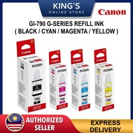 Canon Ink Gl-790 Series Full Set ( Black 135ml + Cyan,Magenta,Yellow 3 x 70ml ) GI-790 / Gl-790