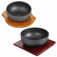 Korean bibimbap bowl cast iron stone pot bibimbap cast iron bowl Japanese Korean cuisine iron bowl i
