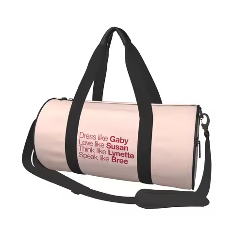 Desperate Housewives ( Red Peach ) Large Duffle Gym Bag Waterproof Duffle Travel Bags Handbags Fitne