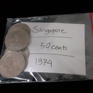 Singapore Coin / 50 Cents / 1974