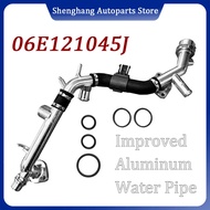 06E121045J Aluminum Engine Coolant Water Pipe Antifreeze Hard Water Pipe 06E121045AB For Audi A4 B8 