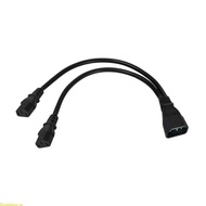 Doublebuy IEC 320 C14 Male to 2x C13 Female Splitter Adapter Cable Power Cord UPS Server