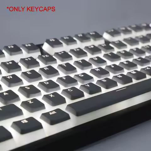 Pudding Keycap for Mechanical Keyboard 108 Keys Gray Transparent Backlight Suit for Anne Pro 2 GK61 
