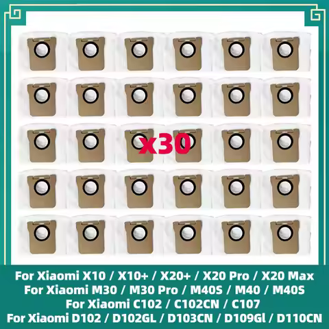Dust Bag Fit For Xiaomi Robot Vacuum X10 / X10+ / X20+ / X20 Pro / X20 Max / M30 / M30 Pro / M30S /