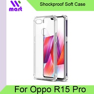 OPPO R15 Pro Case Transparent Shockproof Soft Cover with Airbags Bumper