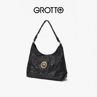 GROTTO GROTTO Blackstone Hobo Large Italian Vegetable Tanned Sheepskin Cross-body Shoulder Soft Bag