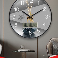 Representative Wall Hanging Fashion Simple Radio Controlled Calendar Living Room with Clock Househol
