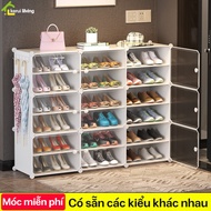 Aige Shoe Cabinet Folded Neatly, Convenient Multi-Purpose Shoe Box, Durable PVC Shoe Box, Folding Shoe Cabinet