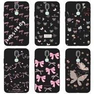 casing OPPO F19PRO F11 F11PRO F5 F5PLU F5YOUTH Romantic Bow Luxury  Texture black Color Skin Feel So