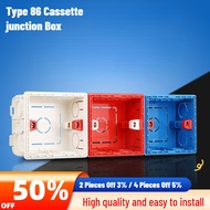 5 PCS Thickened 86 Type Mounting Box For 86*86mm Wall Household Open Bottom Box Switch And Socket Fa