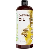 Castor Oil Pure Carrier Oil - Cold Pressed Castor Oil for Essential Oils Mixing Natural Skin Moistur